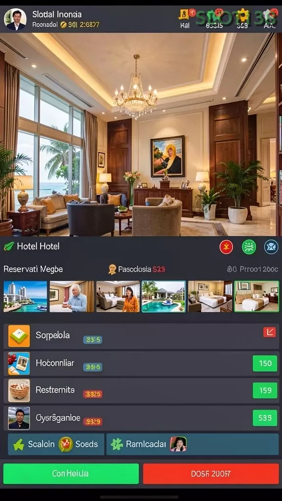 Cuplikan layar RAJA9 — menu navigasi