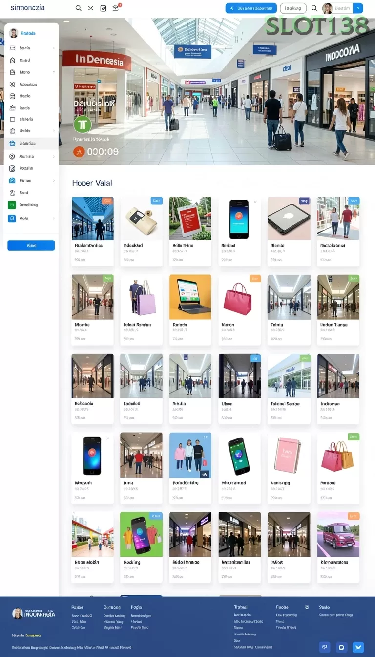 Cuplikan layar DAM88 — menu navigasi